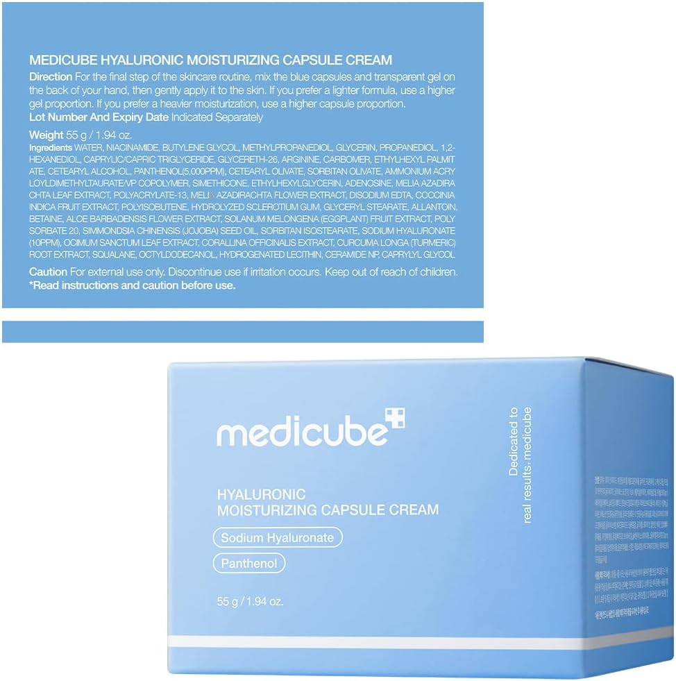 medicube Capsule Cream with Hyaluronic Acid for 120H Lasting Hydration