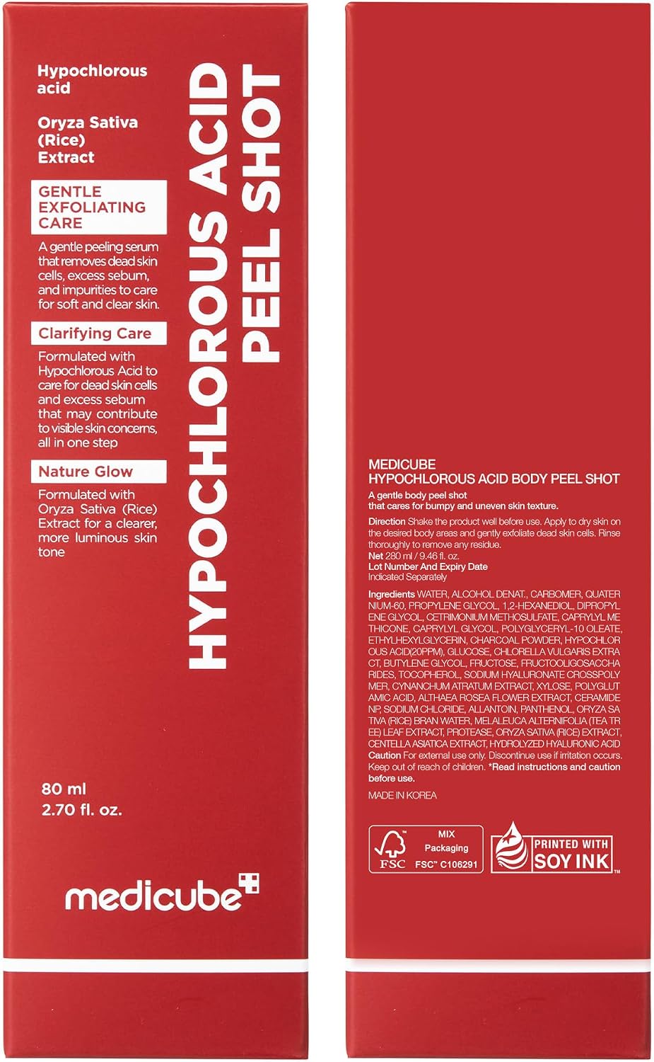 medicube Body Peel Shot with Hypochlorous Acid