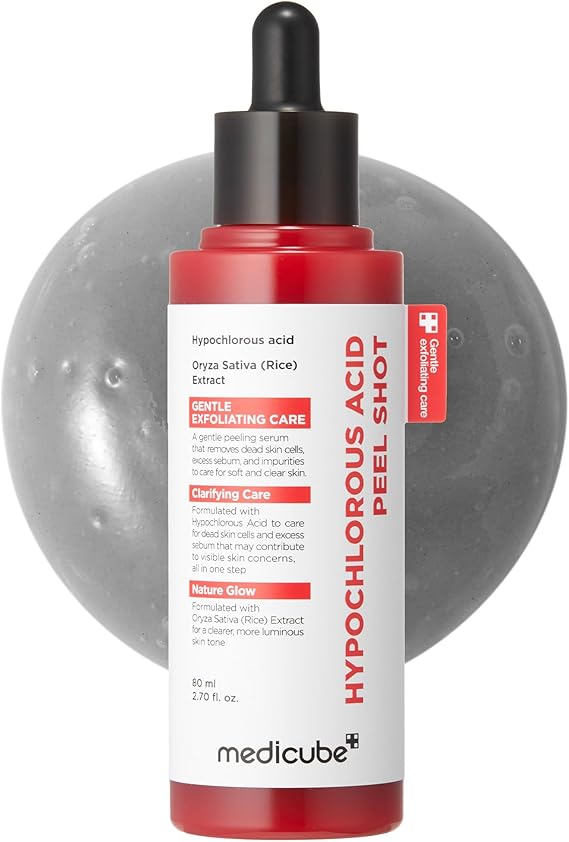 medicube Peel Shot with Hypochlorous Acid | Gentle Exfoliating Serum for Dead Skin Cells & Pores