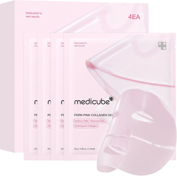 medicube Salmon DNA PDRN pink collagen jelly gel mask | overnight face mask for glass glow skin
