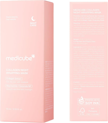 medicube Wrapping Mask Collagen - Overnight Peel Off Facial Mask