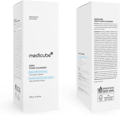 medicube Facial Cleanser Zero Foam Cleanser for Pore & Excess Oil Care