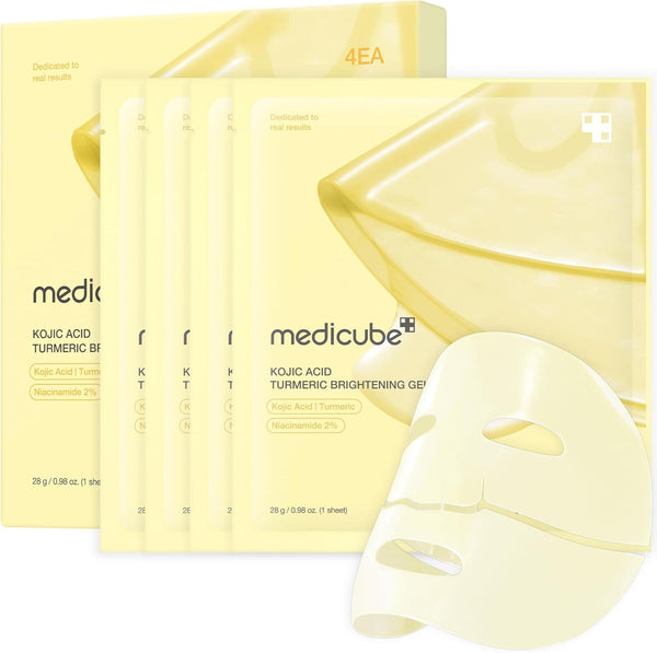 medicube Kojic Acid Turmeric Brightening Gold Jelly Gel Mask | Overnight Face Mask for Glass Glow Skin