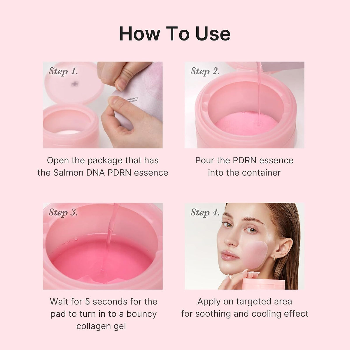 medicube Toner Pads Salmon DNA PDRN Pink Collagen Jelly Pad for Soothing