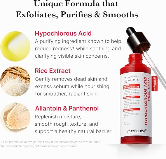 medicube Peel Shot with Hypochlorous Acid for Pores & Blackheads