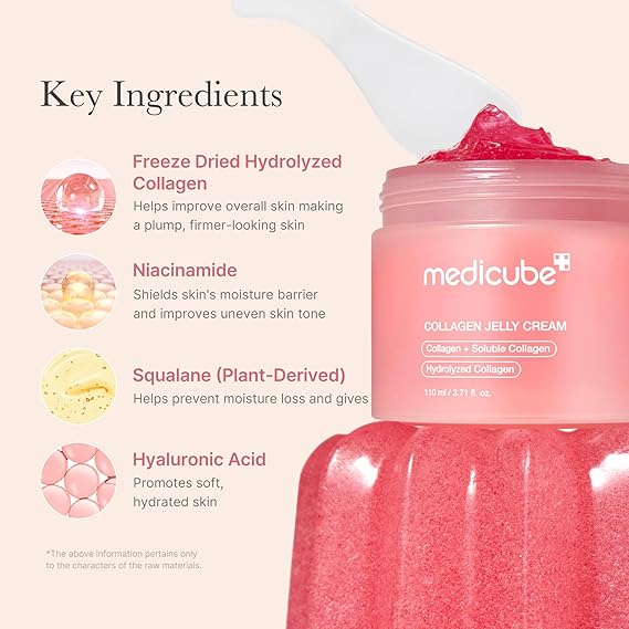 medicube Jelly Cream with Collagen & Niacinamide, 3.71 fl.oz