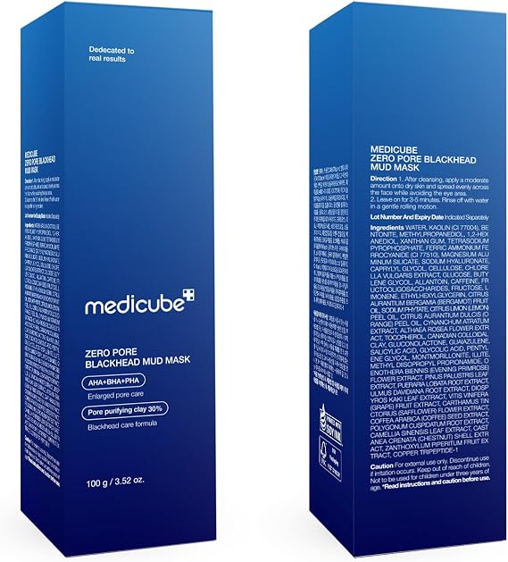 medicube Zero Pore Blackhead Mud Mask - Pore Cleansing & Gentle Exfoliating