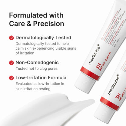medicube 3H Daily Relief Cream for All Skin Types & After Spot Care