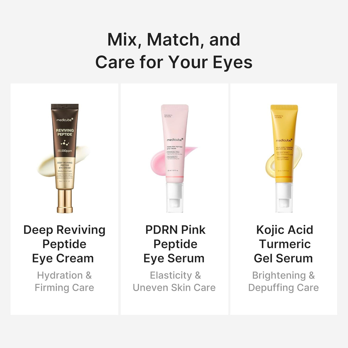 medicube Eye Cream with Kojic Acid Turmeric for All-Day Brightening