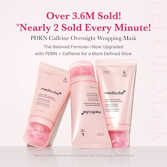 medicube Wrapping Mask PDRN Caffeine - Overnight Peel Off Facial Mask