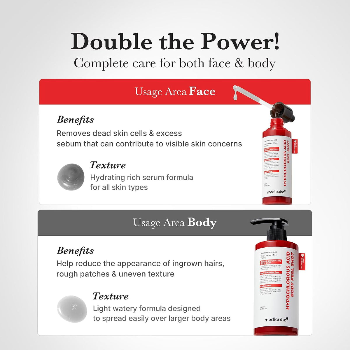 medicube Peel Shot with Hypochlorous Acid for Pores & Blackheads