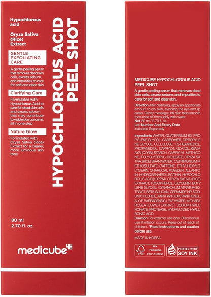 medicube Peel Shot with Hypochlorous Acid for Pores & Blackheads