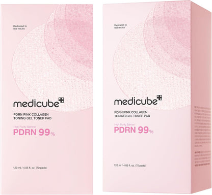 medicube Toner Pads Salmon DNA PDRN Pink Collagen Jelly Pad for Soothing