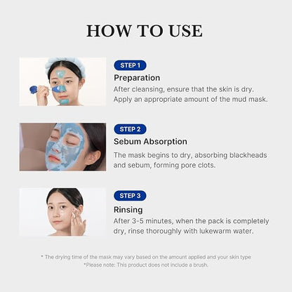 medicube Zero Pore Blackhead Mud Mask - Pore Cleansing & Gentle Exfoliating