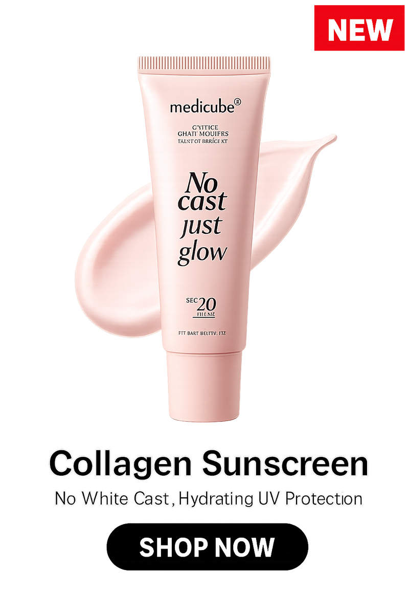 medicube No Cast Just Glow Collagen Sunscreen | SPF 50 Broad Spectrum Face Sunscreen