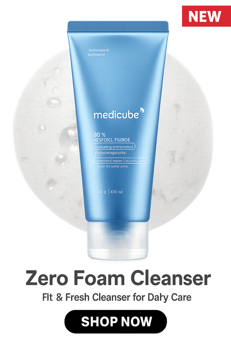 medicube Zero Foam Cleanser for Sensitive Skin - Sebum Control, Moisture Balance