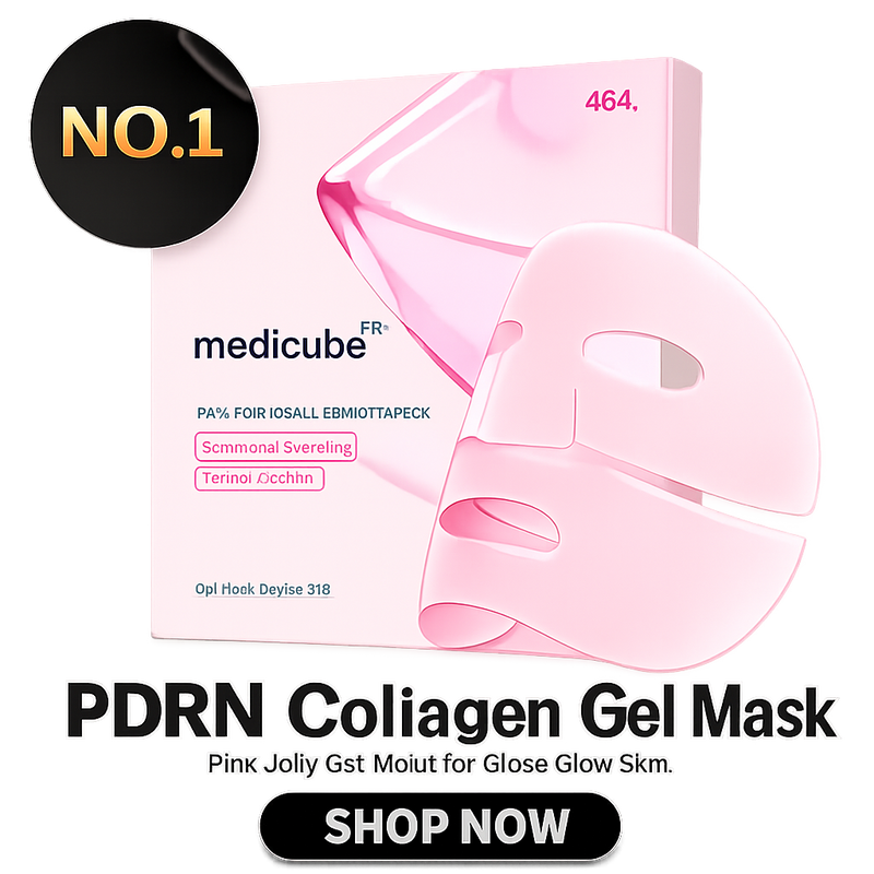 medicube Salmon DNA PDRN pink collagen jelly gel mask | overnight face mask for glass glow skin