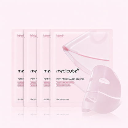 medicube Jelly Gel Mask with Salmon DNA PDRN Pink Collagen, 4EA