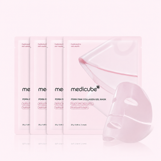 medicube Jelly Gel Mask with Salmon DNA PDRN Pink Collagen, 4EA