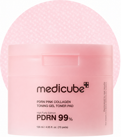 medicube Toner Pads Salmon DNA PDRN Pink Collagen Jelly Pad for Soothing