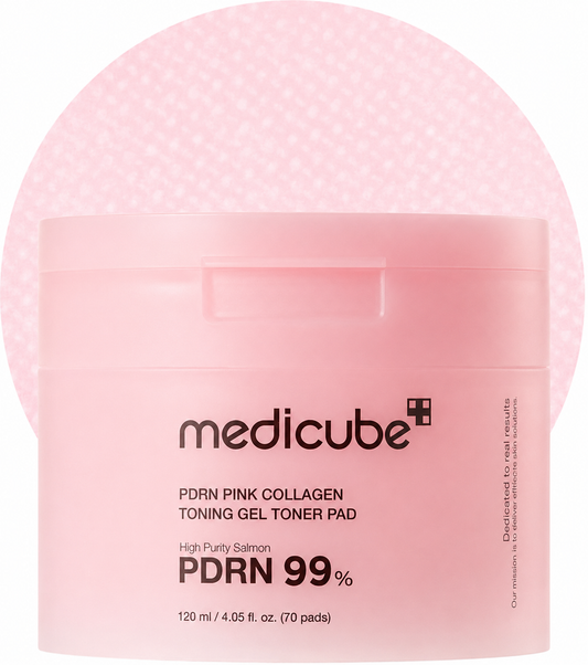 medicube Toner Pads Salmon DNA PDRN Pink Collagen Jelly Pad for Soothing
