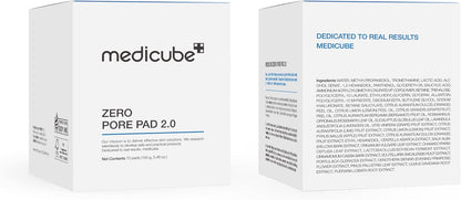 medicube Toner Pads Zero Pore Pad 2.0 for Exfoliation and Pore Care